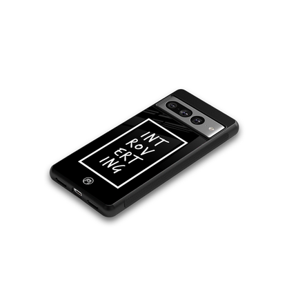 introverting back phone cover | glass case for google pixel 7 pro