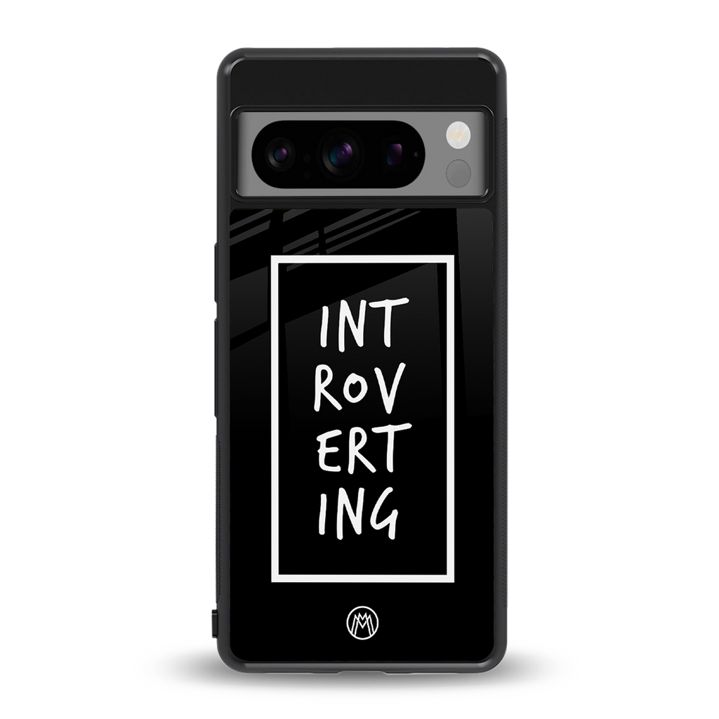 introverting back phone cover | glass case for google pixel 8 pro