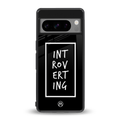 introverting back phone cover | glass case for google pixel 8 pro