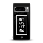 introverting back phone cover | glass case for google pixel 8 pro