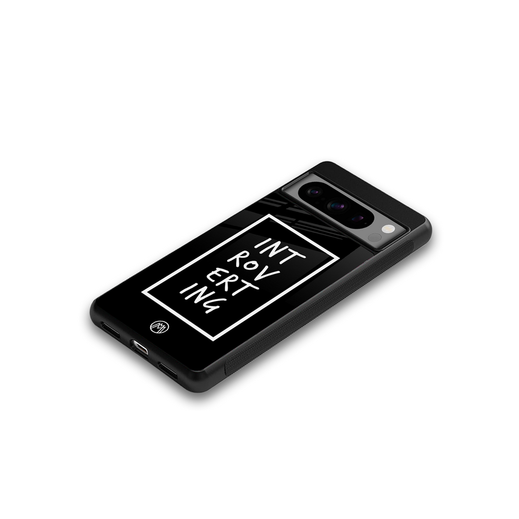 introverting back phone cover | glass case for google pixel 8 pro