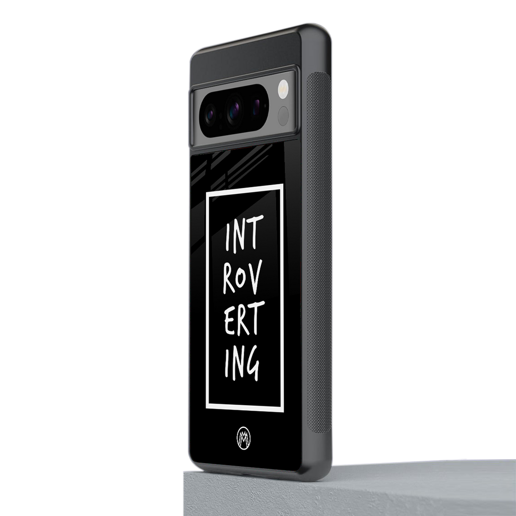 introverting back phone cover | glass case for google pixel 8 pro
