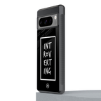 introverting back phone cover | glass case for google pixel 8 pro