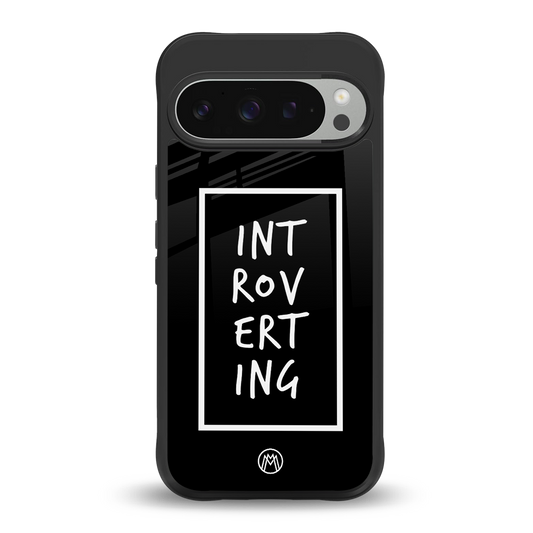 introverting back phone cover | glass case for google pixel 9 pro xl