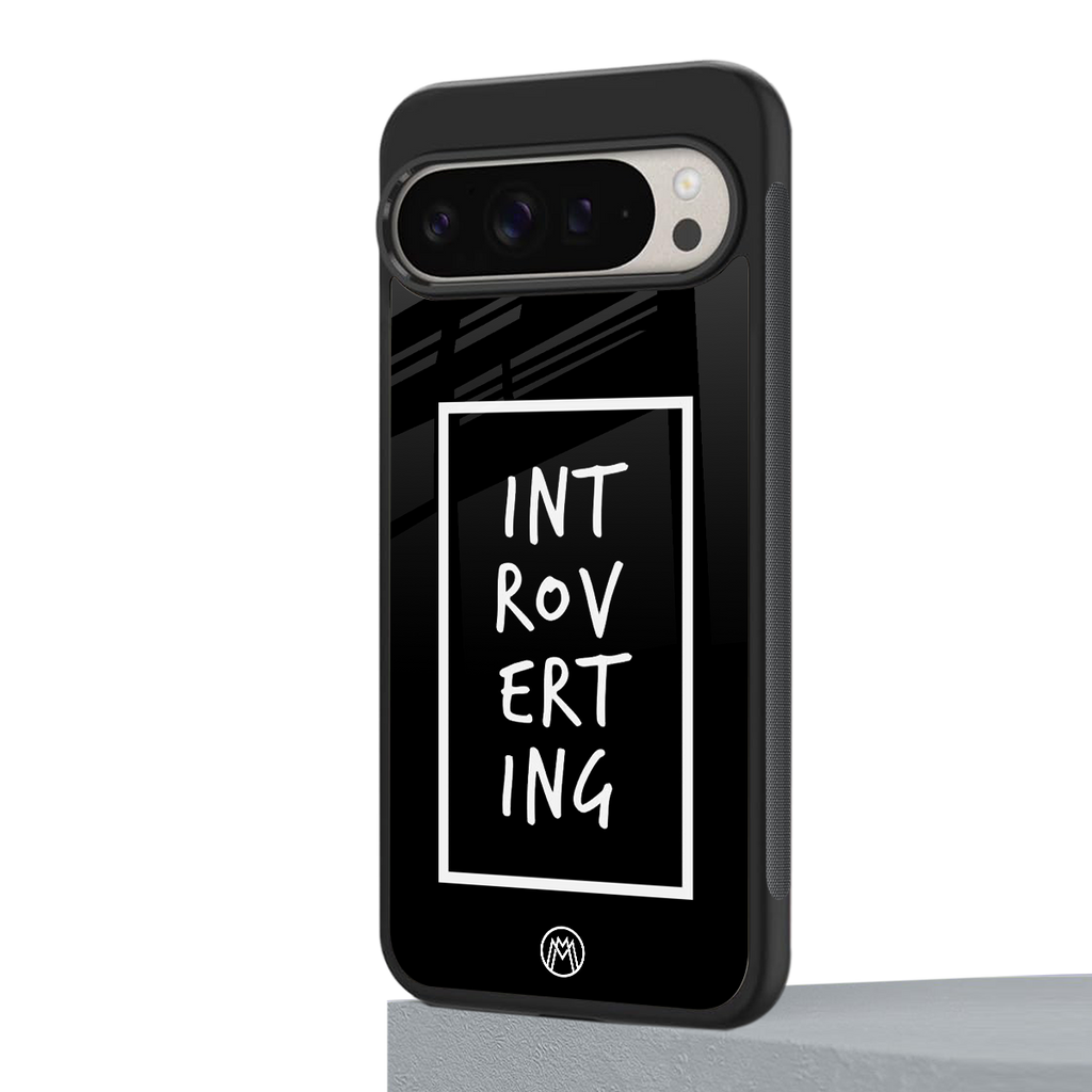 introverting back phone cover | glass case for google pixel 9 pro