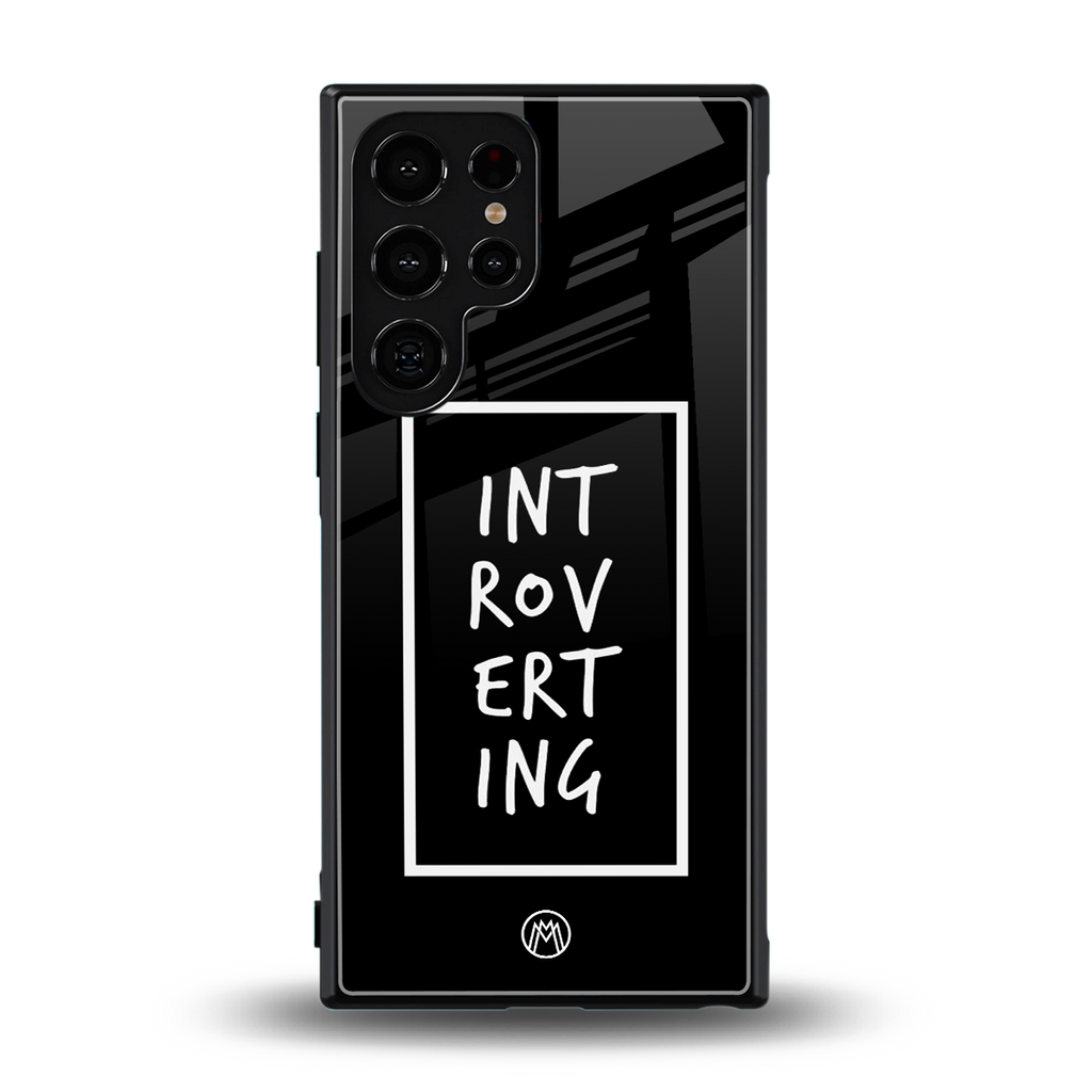 introverting back phone cover | glass case for samsung galaxy s23 ultra