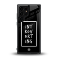 introverting back phone cover | glass case for samsung galaxy s23 ultra