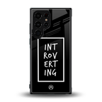 introverting back phone cover | glass case for samsung galaxy s23 ultra