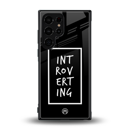 introverting back phone cover | glass case for samsung galaxy s23 ultra