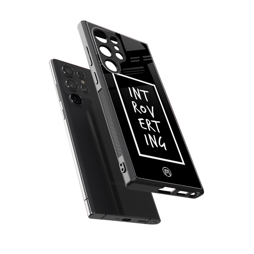 introverting back phone cover | glass case for samsung galaxy s23 ultra