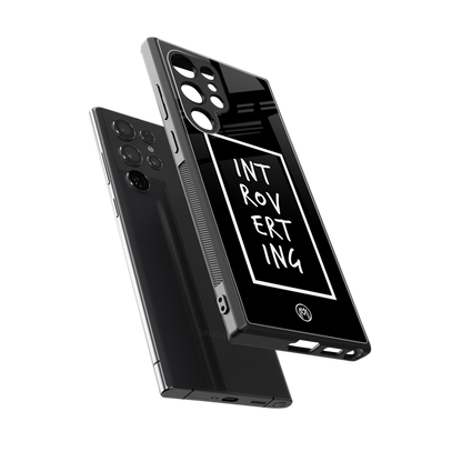 introverting back phone cover | glass case for samsung galaxy s23 ultra