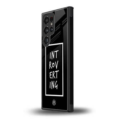 introverting back phone cover | glass case for samsung galaxy s23 ultra