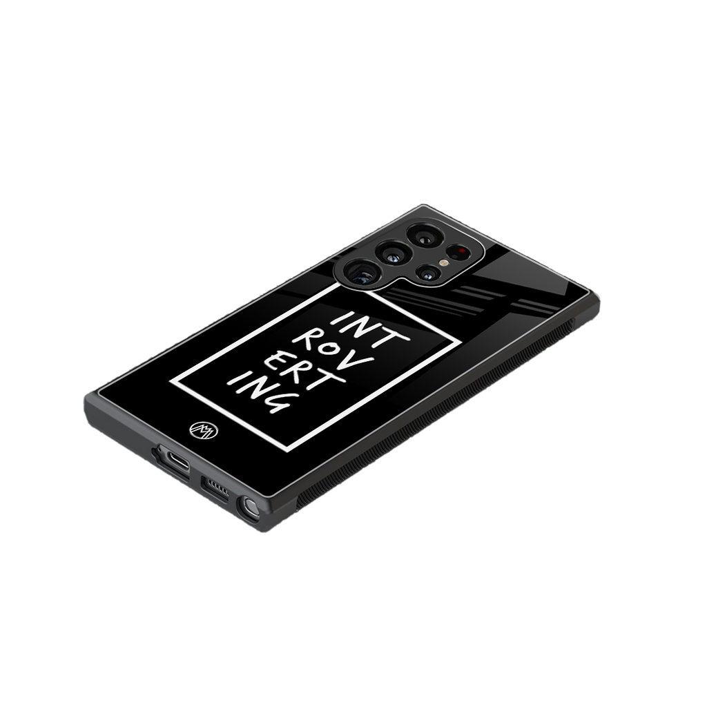 introverting back phone cover | glass case for samsung galaxy s23 ultra