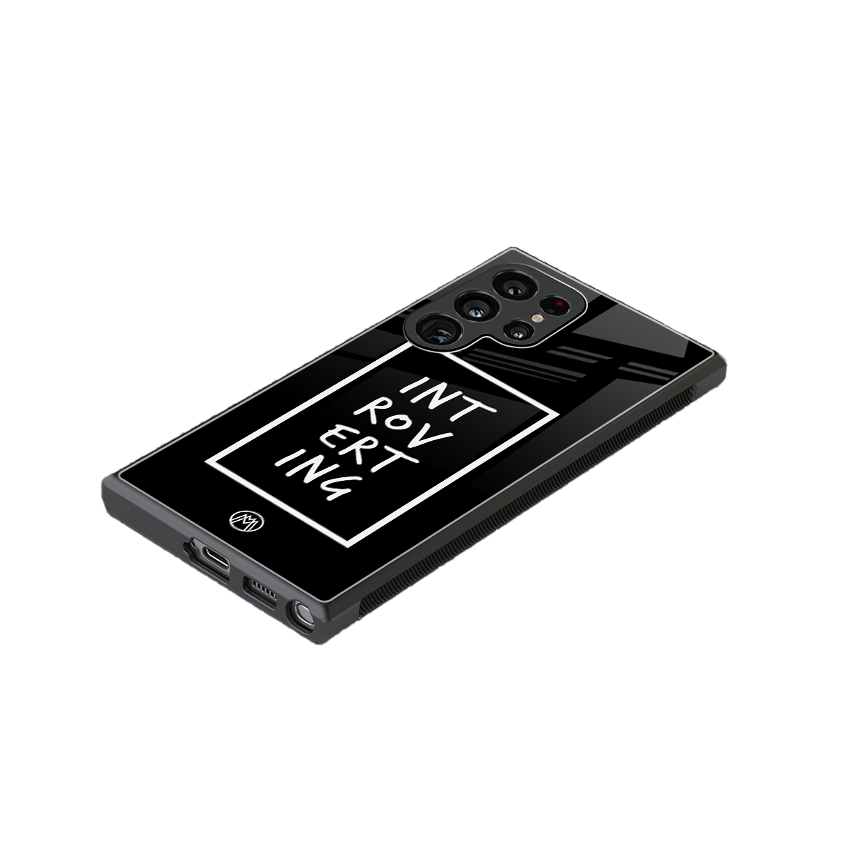 introverting back phone cover | glass case for samsung galaxy s23 ultra