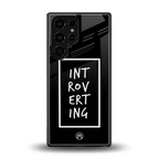 introverting back phone cover | glass case for samsung galaxy s25 ultra