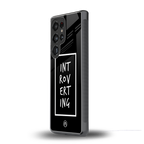 introverting back phone cover | glass case for samsung galaxy s25 ultra