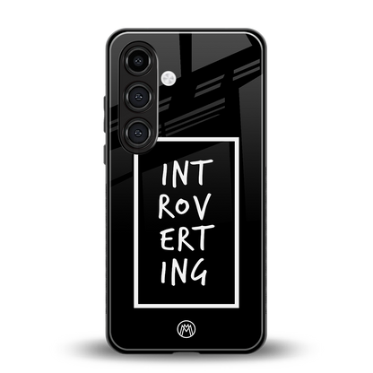 introverting back phone cover | glass case for samsung galaxy s23 plus