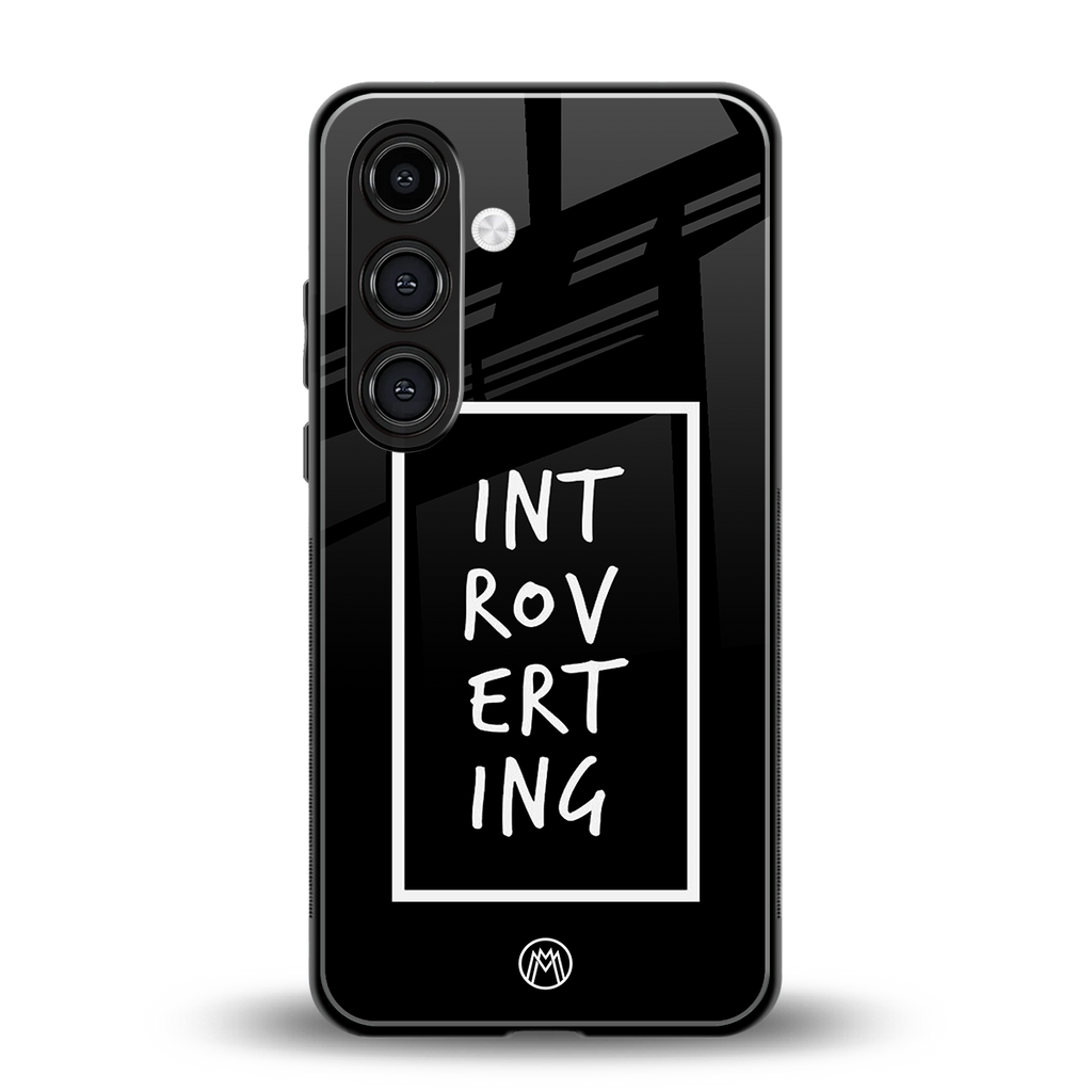 introverting back phone cover | glass case for samsung galaxy s25 plus