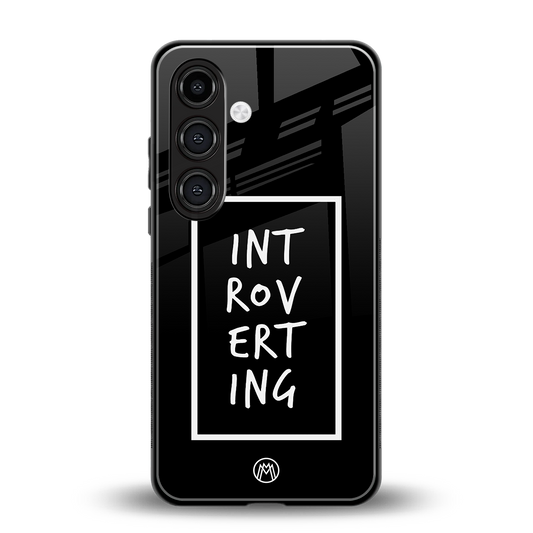 introverting back phone cover | glass case for samsung galaxy s24 fe