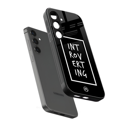 introverting back phone cover | glass case for samsung galaxy s23 plus