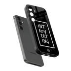 introverting back phone cover | glass case for samsung galaxy s24 plus