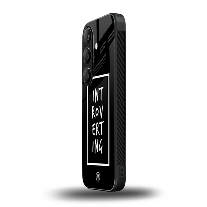 introverting back phone cover | glass case for samsung galaxy s24 fe