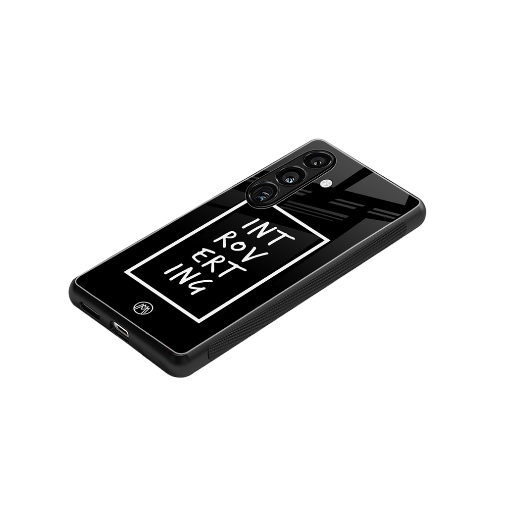 introverting back phone cover | glass case for samsung galaxy s24 plus