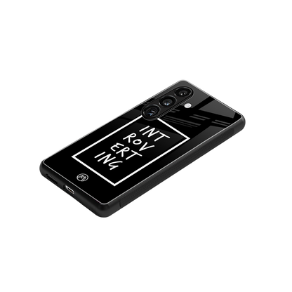 introverting back phone cover | glass case for samsung galaxy s24 fe