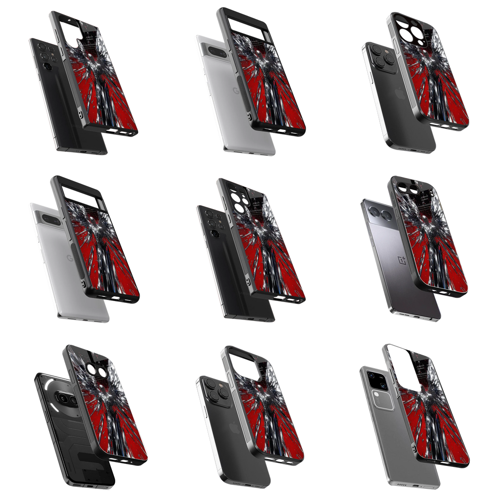 Durable Glass Back Mobile Case for iPhone, Samsung, OnePlus, Google Pixel, Redmi, Vivo, Oppo