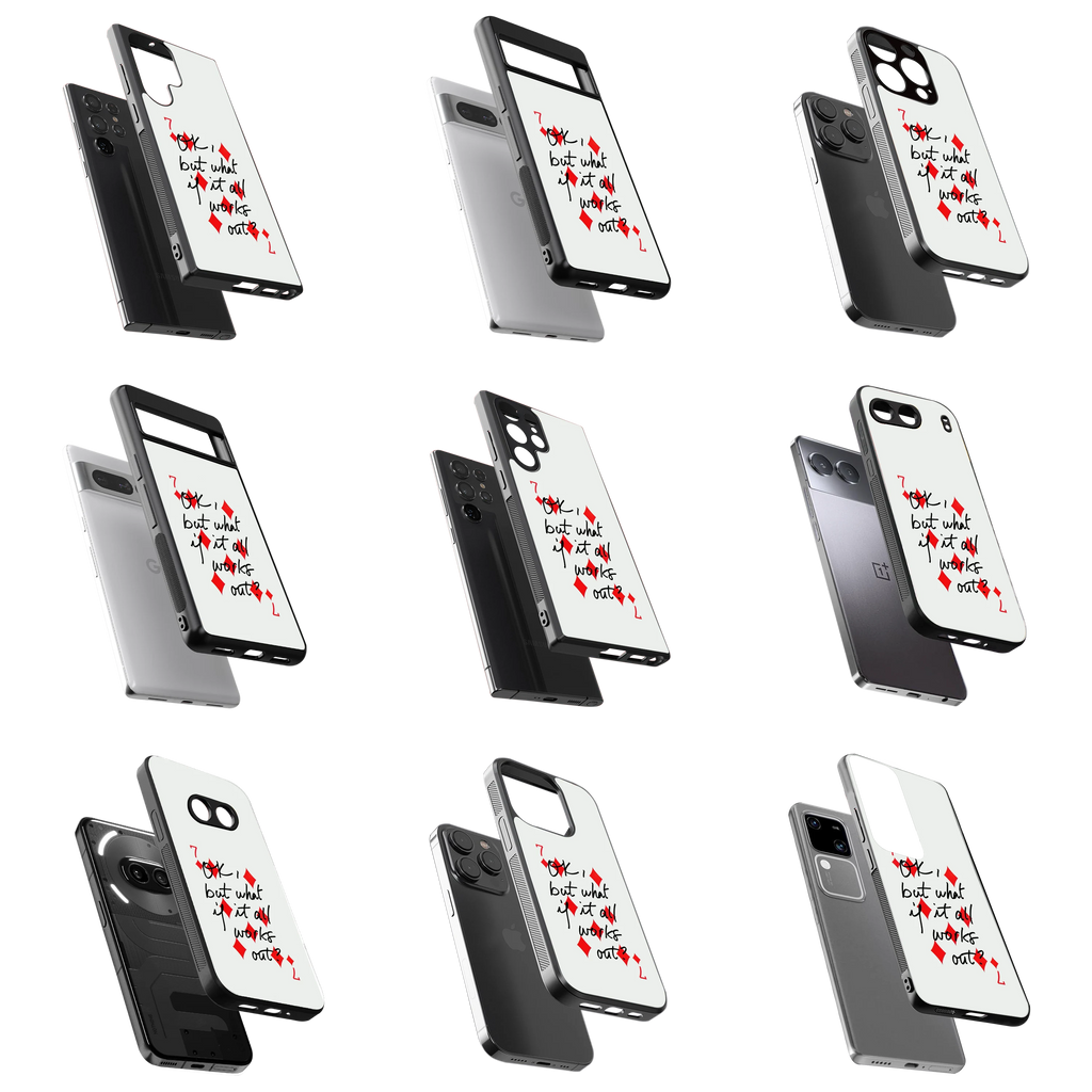 Durable Glass Back Mobile Case for iPhone, Samsung, OnePlus, Google Pixel, Redmi, Vivo, Oppo