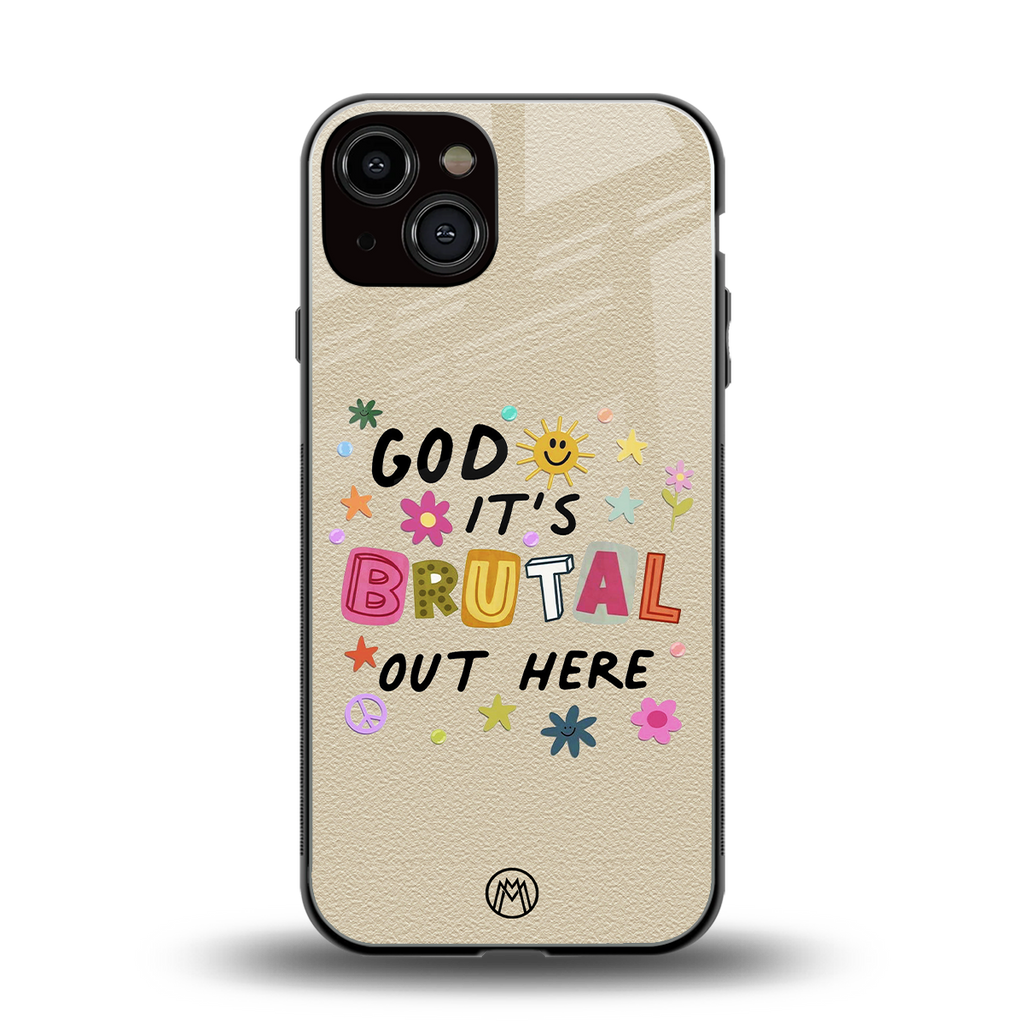 it's brutal out here back phone cover | glass case for iphone 13
