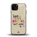 it's brutal out here back phone cover | glass case for iphone 13