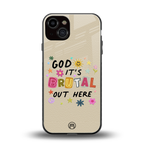 it's brutal out here back phone cover | glass case for iphone 13