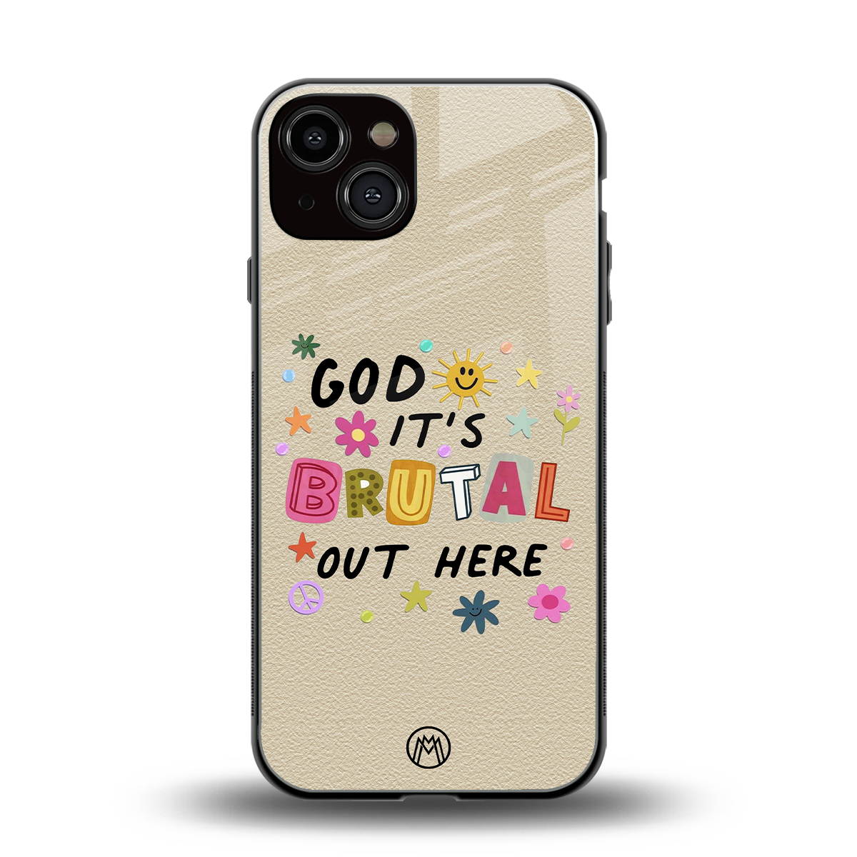 it's brutal out here back phone cover | glass case for iphone 13