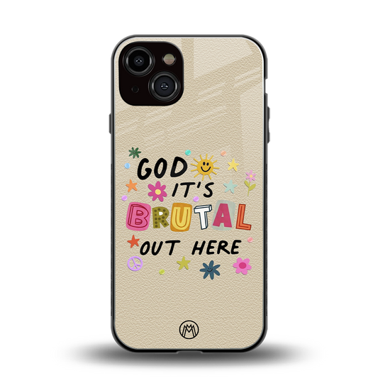 it's brutal out here back phone cover | glass case for iphone 13