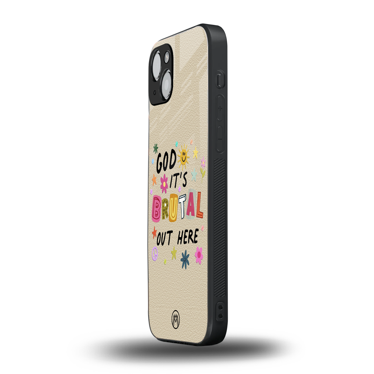 it's brutal out here back phone cover | glass case for iphone 15