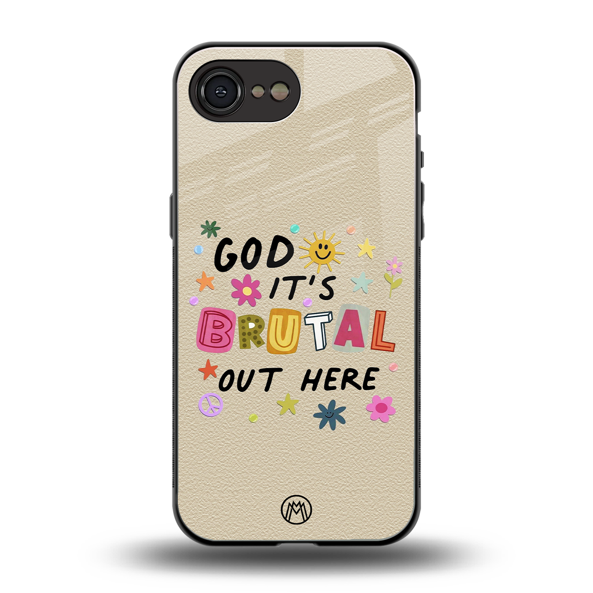 it's brutal out here back phone cover | glass case for iphone 16e