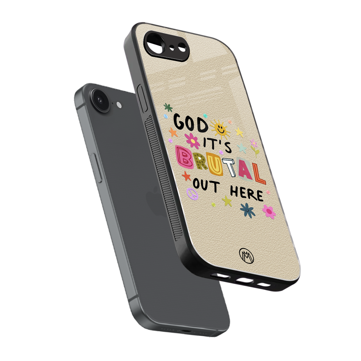 it's brutal out here back phone cover | glass case for iphone 16e