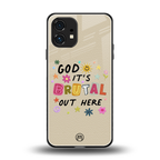 it's brutal out here back phone cover | glass case for nothing phone 1