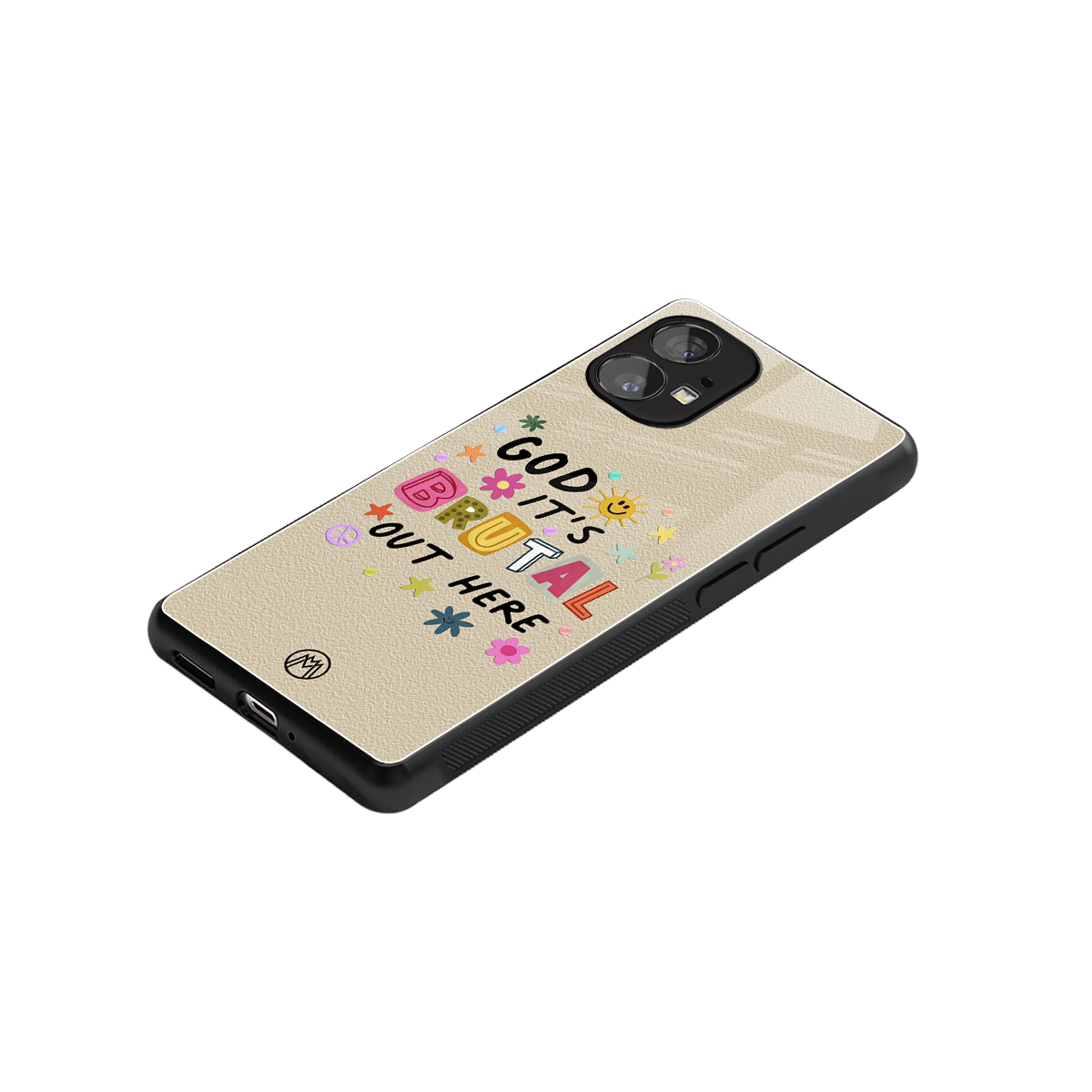 it's brutal out here back phone cover | glass case for nothing phone 1