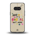 it's brutal out here back phone cover | glass case for nothing phone 2a