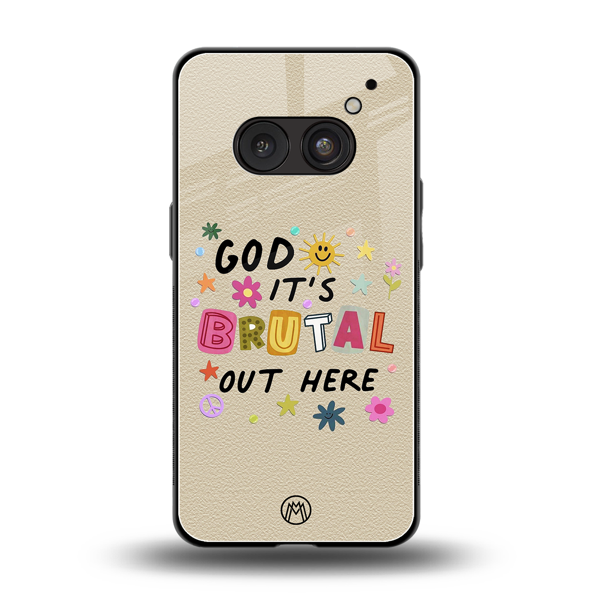 it's brutal out here back phone cover | glass case for nothing phone 2a