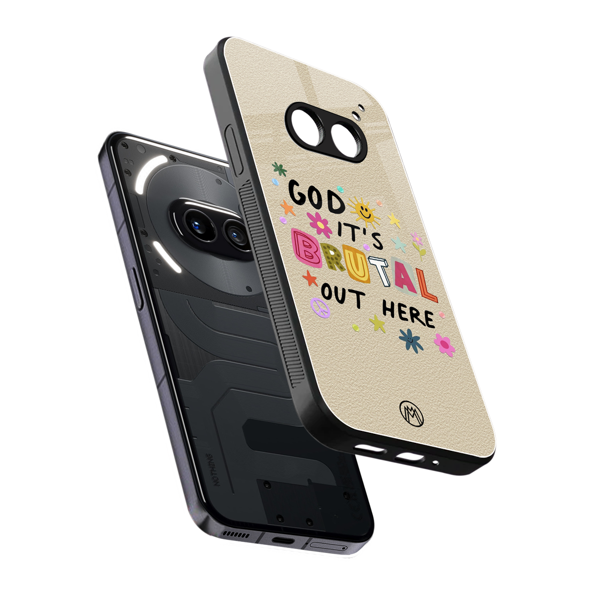 it's brutal out here back phone cover | glass case for nothing phone 2a