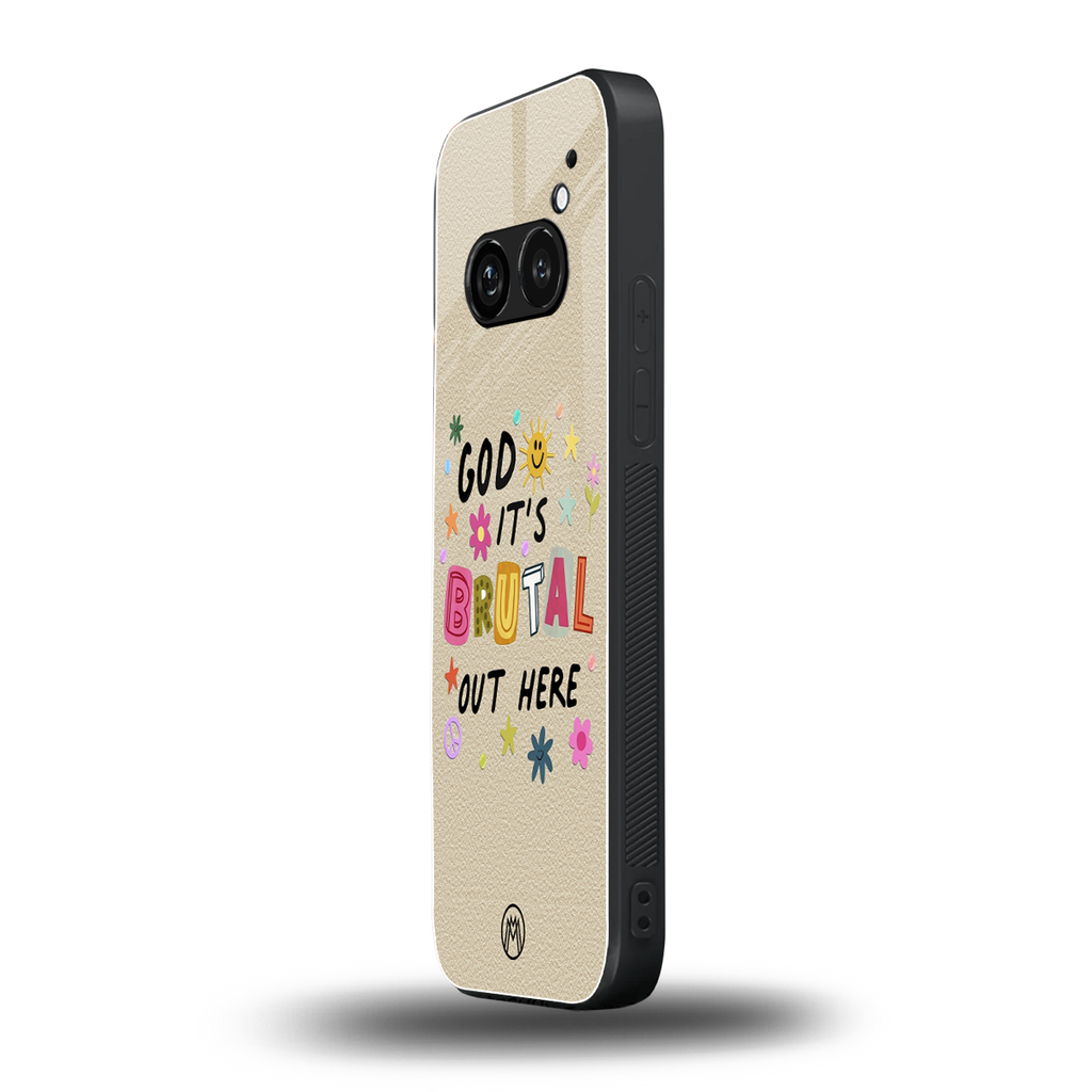 it's brutal out here back phone cover | glass case for nothing phone 2a