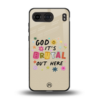 it's brutal out here back phone cover | glass case for oneplus nord 4