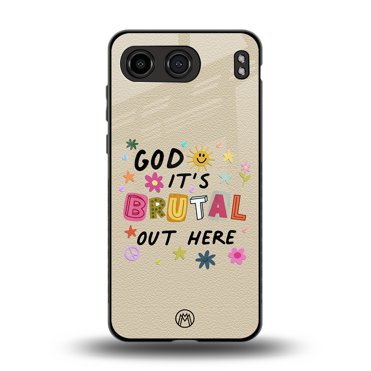 it's brutal out here back phone cover | glass case for oneplus nord 4