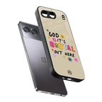 it's brutal out here back phone cover | glass case for oneplus nord 4