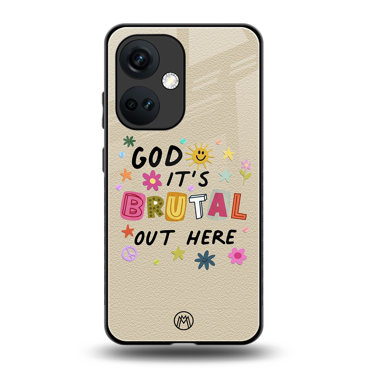 it's brutal out here back phone cover | glass case for oneplus nord ce 3