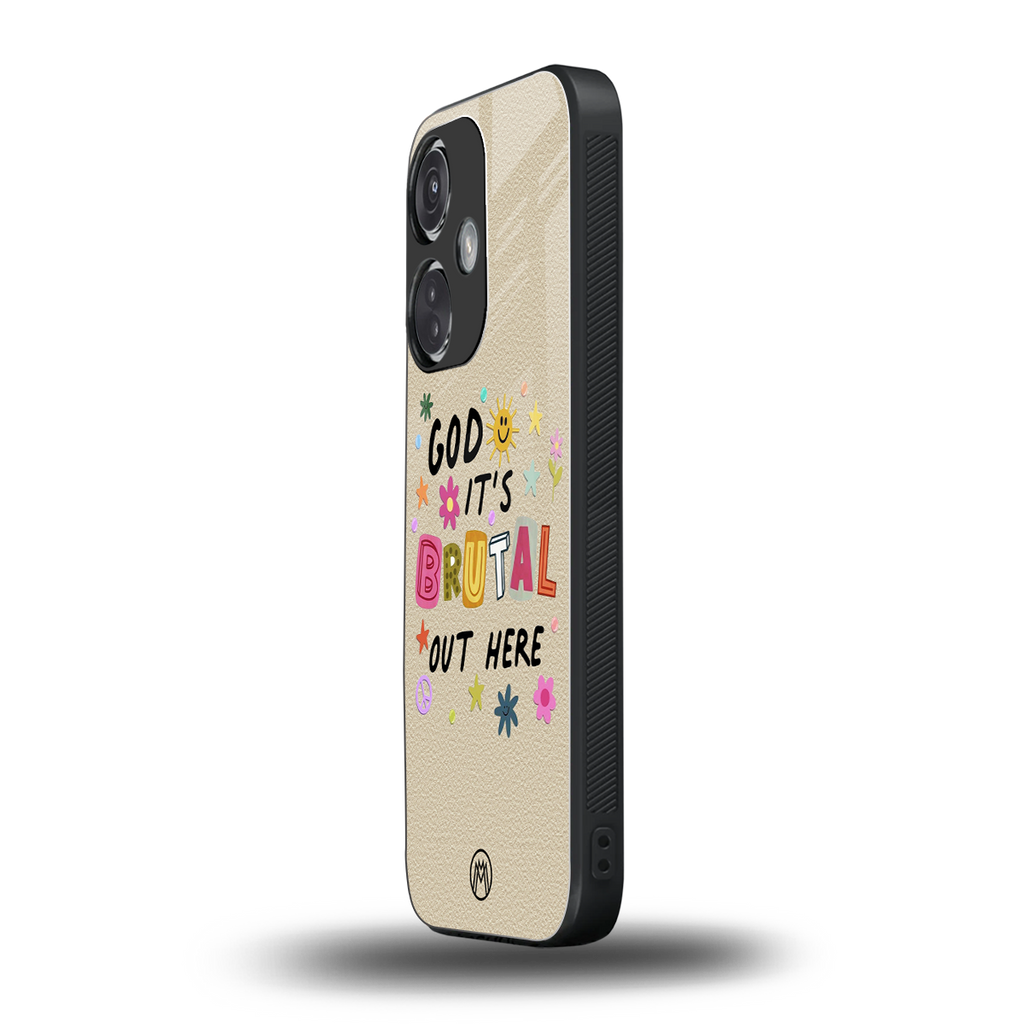 it's brutal out here back phone cover | glass case for oneplus nord ce 3