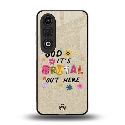 it's brutal out here back phone cover | glass case for oneplus nord ce 4
